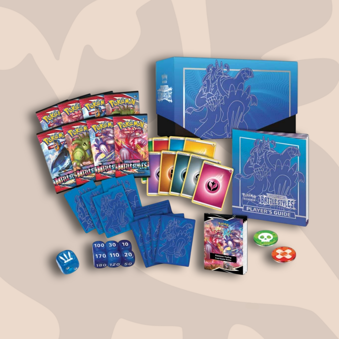 Pokémon Sword & Shield Battle Styles Blue Elite Trainer Box
