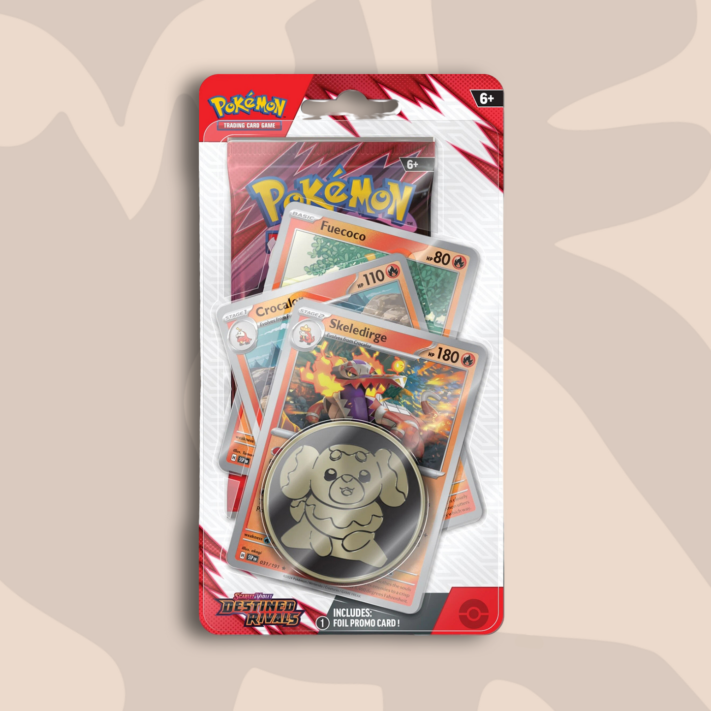 Pokémon Scarlet & Violet Destined Rivals Skeledirge 1 Pack Blister