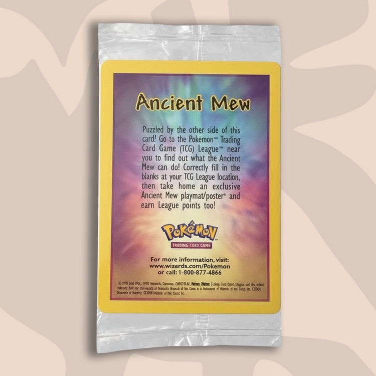 Pokémon Sealed Ancient Mew Promo
