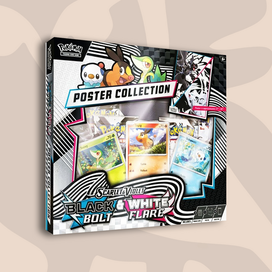 Pokémon Scarlet & Violet Black Bolt & White Flare Poster Collection Box