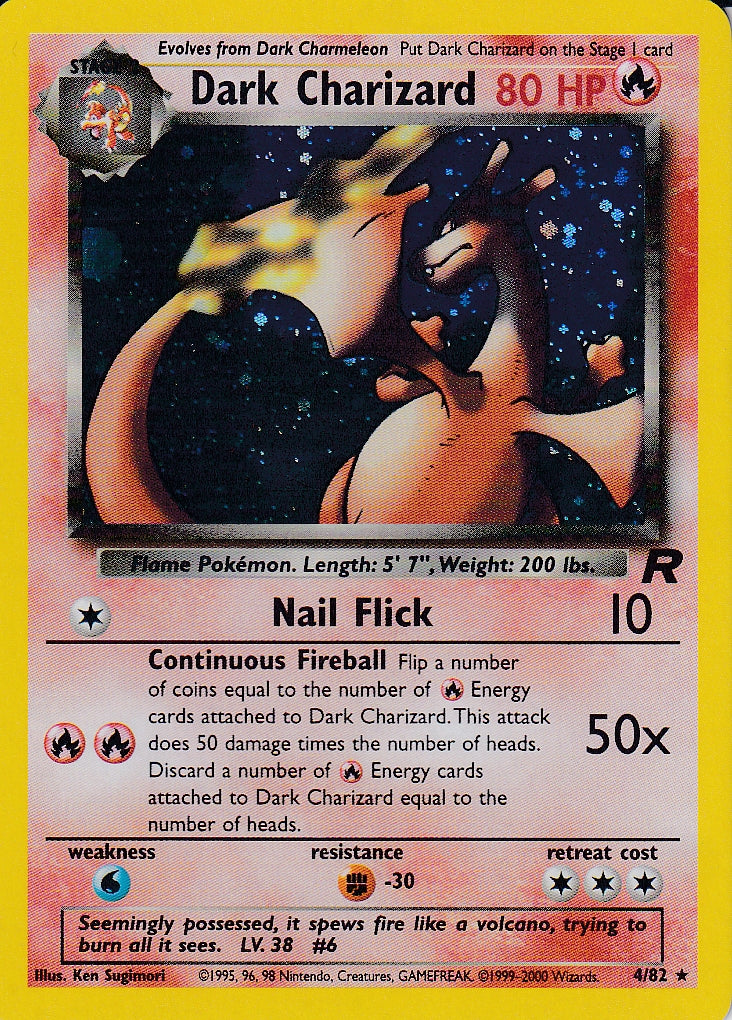 Dark Charizard Holo Team Rocket Unlimited