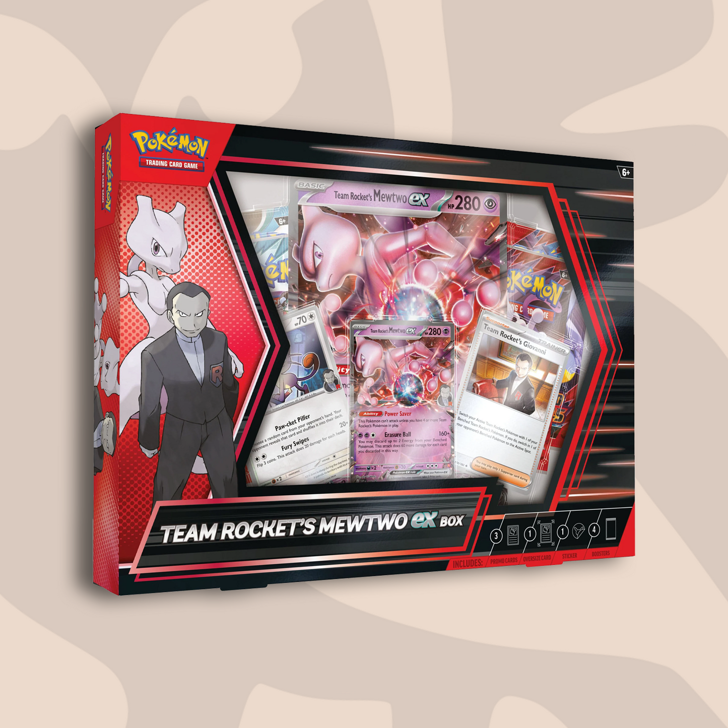 Pokémon Scarlet & Violet Destined Rivals Team Rocket's Mewtwo ex Box