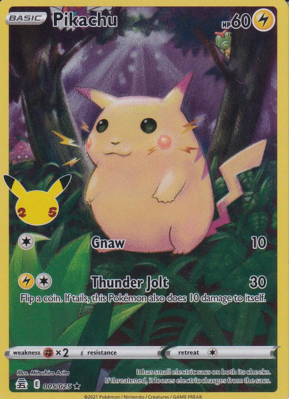 Pikachu Full Art 25th Anniversary