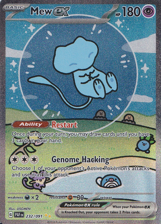 Bubble Mew EX SIR Paldean Fates