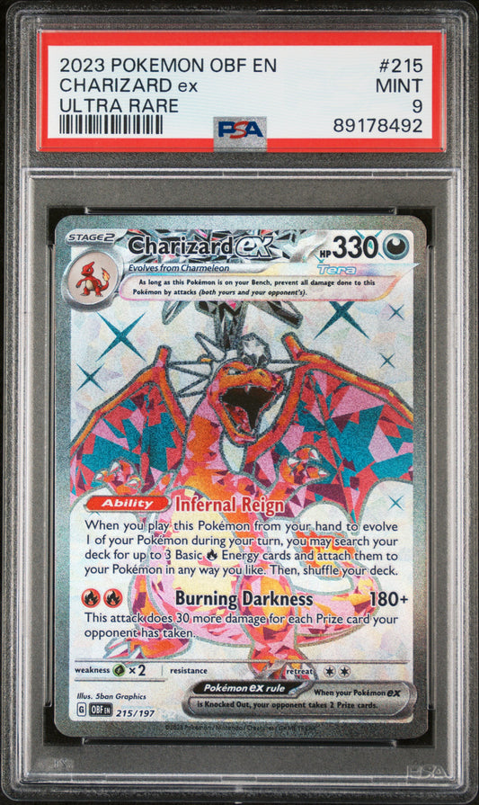 Charizard ex Ultra Rare Obsidian Flames PSA 10