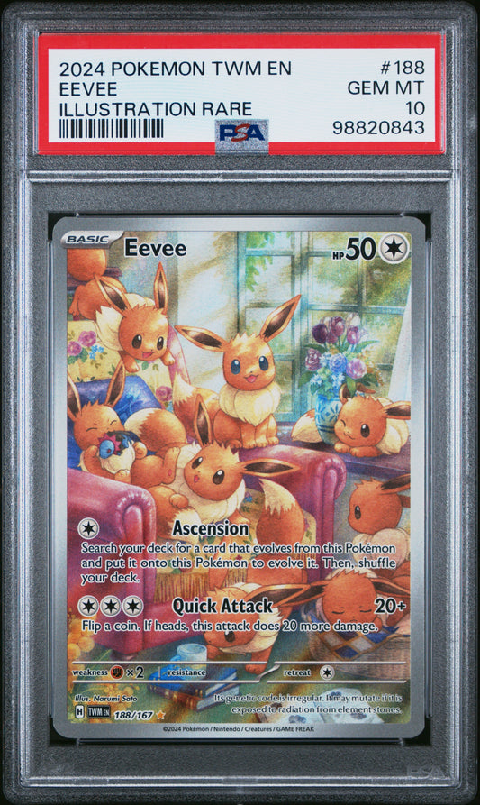Eevee Illustration Rare Twilight Masquerade PSA 10