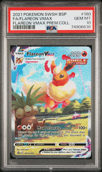 Flareon VMAX Promo PSA 10