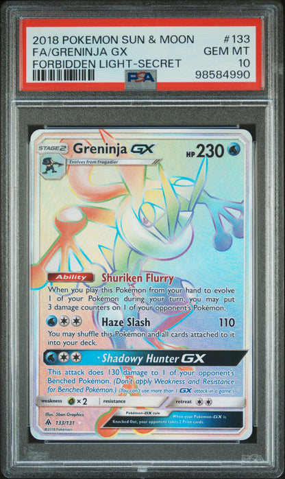 Greninja GX Forbidden Light PSA 10