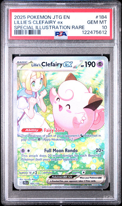 Lillie's Clefairy ex Special Illustration Rare PSA 10