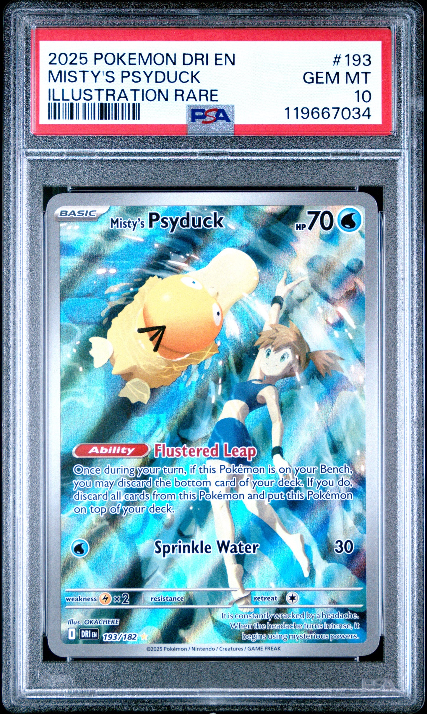 Misty's Psyduck AR Destined Rivals PSA 10