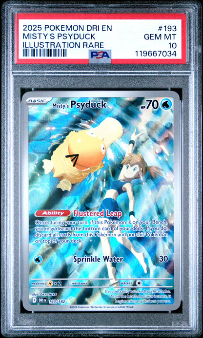 Misty's Psyduck AR Destined Rivals PSA 10