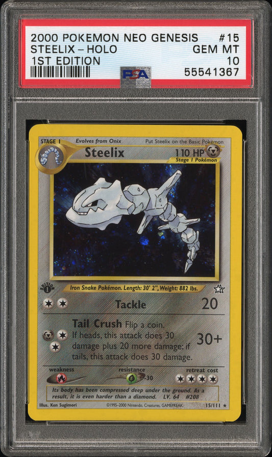 Steelix 1st Edition Neo Genesis PSA 10