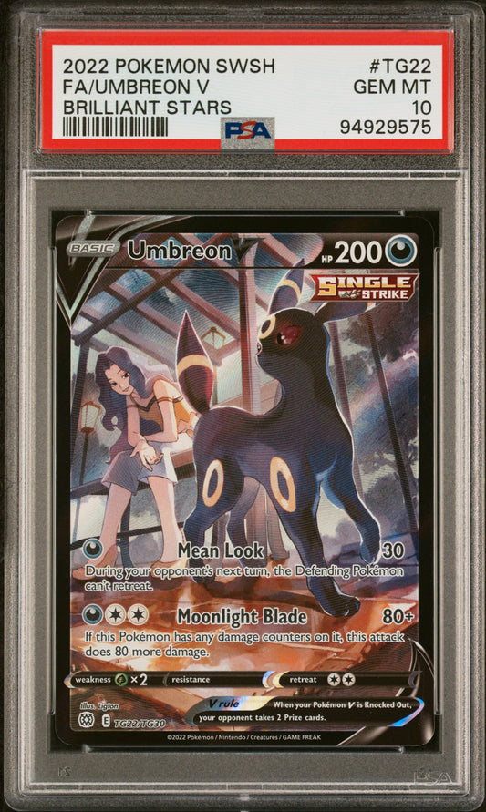 Umbreon V Brilliant Stars PSA 10