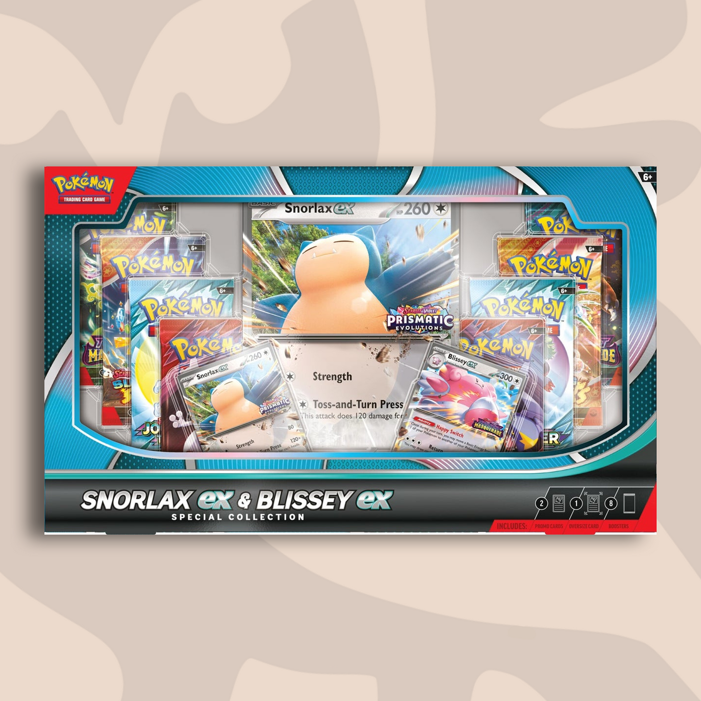 Pokémon Scarlet & Violet Snorlax ex & Blissey ex Collection Box