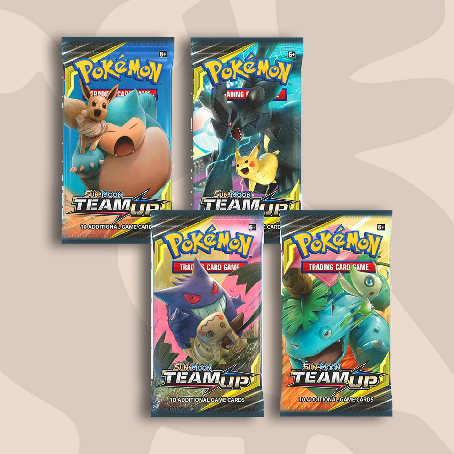 Pokémon Sun & Moon Team Up Booster Pack Art Set